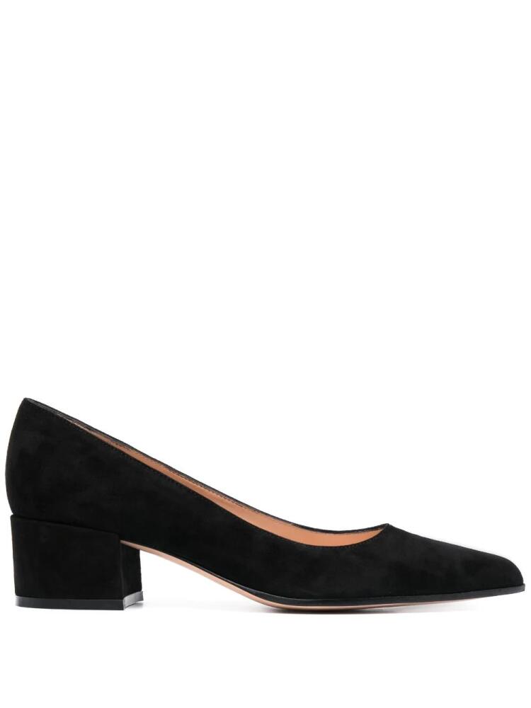 Gianvito Rossi Piper 45mm suede pumps - Black Cover