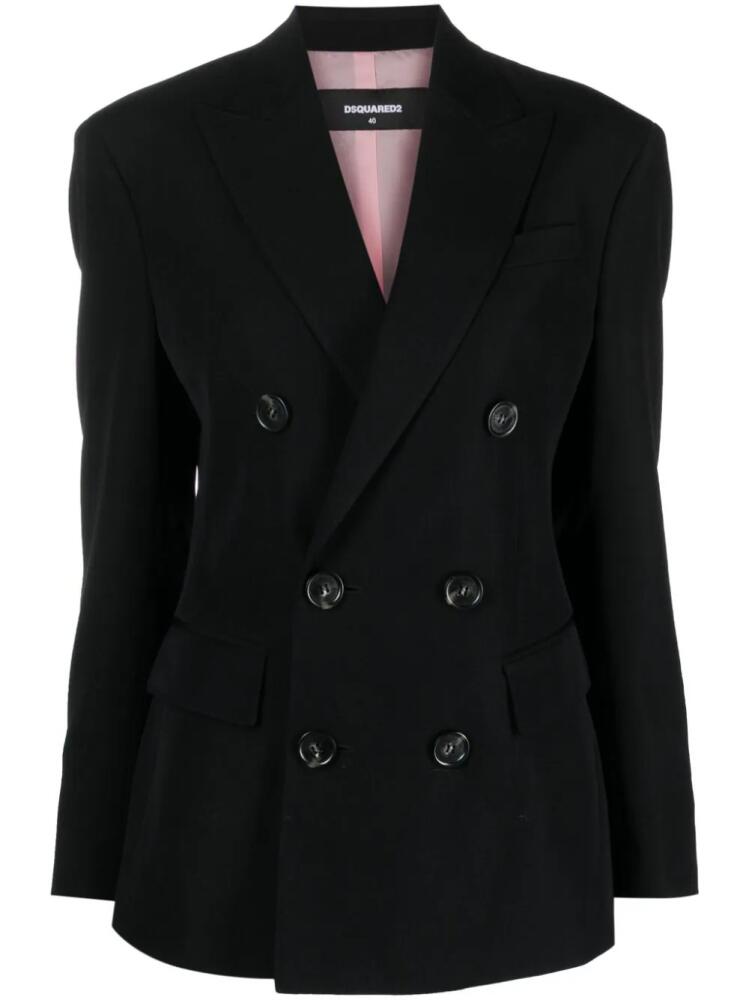 DSQUARED2 double-breasted wool blazer - Black Cover