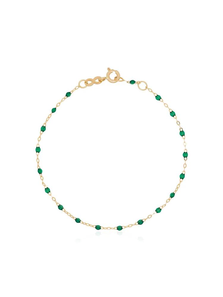 Gigi Clozeau 18kt yellow gold beaded bracelet - Green Cover