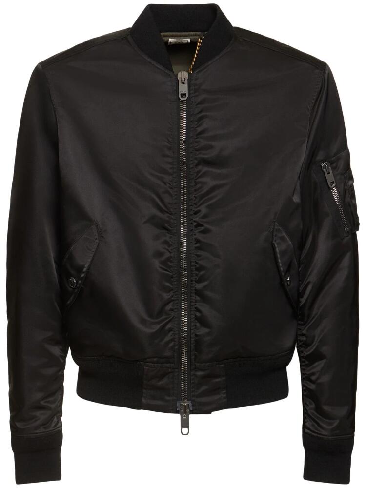 BALLY Adrien Brody Nylon Bomber Jacket Cover