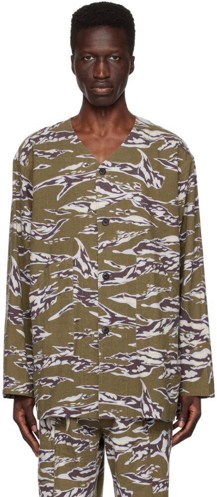 South2 West8 Khaki Army Shirt Cover