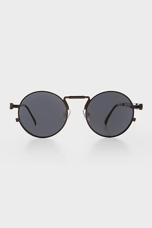 Sunglass Museum Ivan Round Steampunk Sunglasses in Gunmetal/Gray Cover