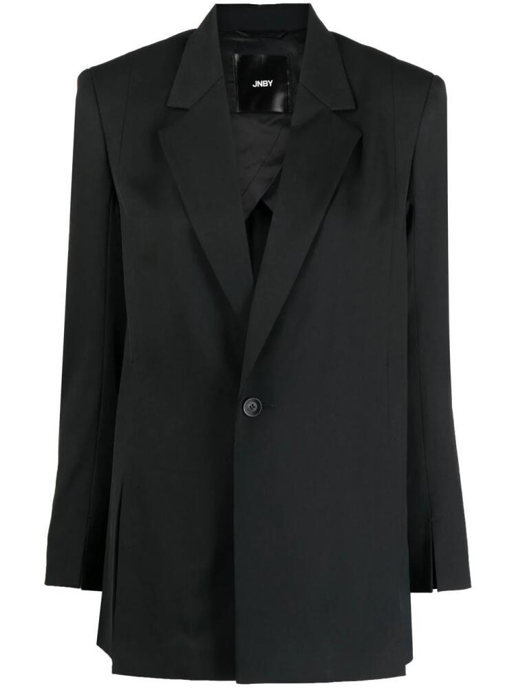 JNBY single-breasted slit blazer - Black Cover