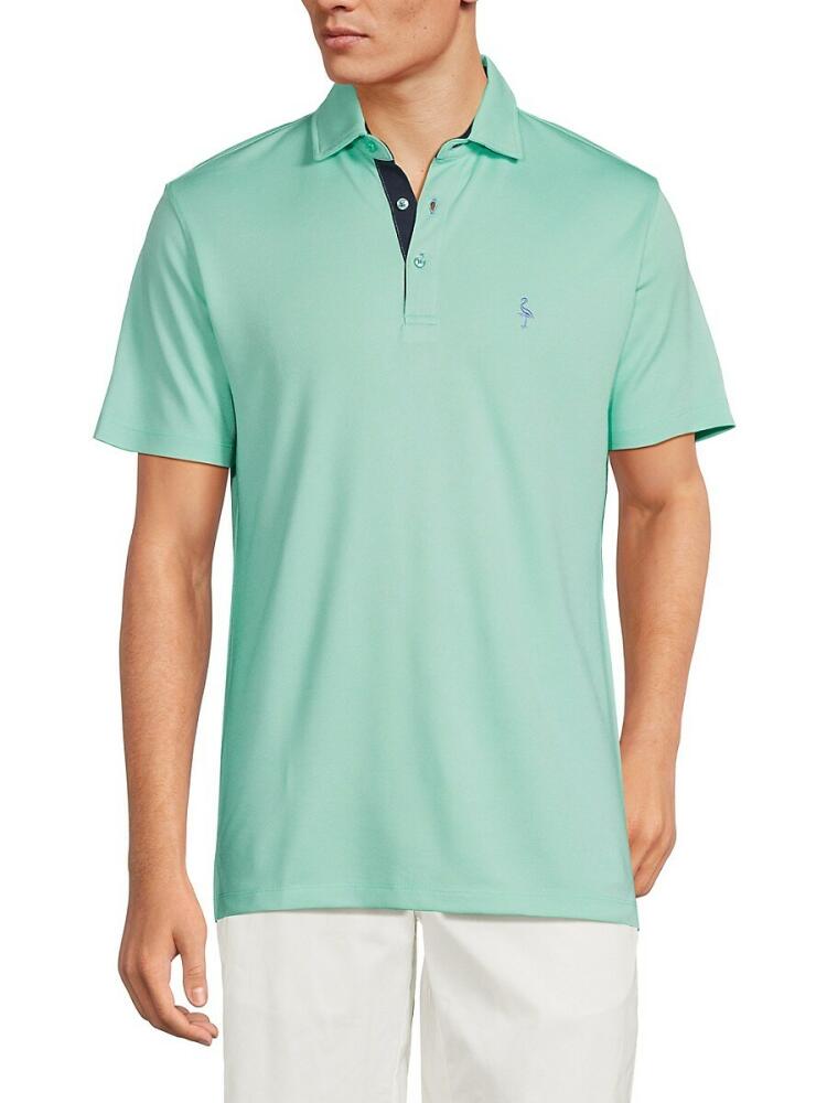 TailorByrd Men's Contrast Polo - Fresh Mint Cover