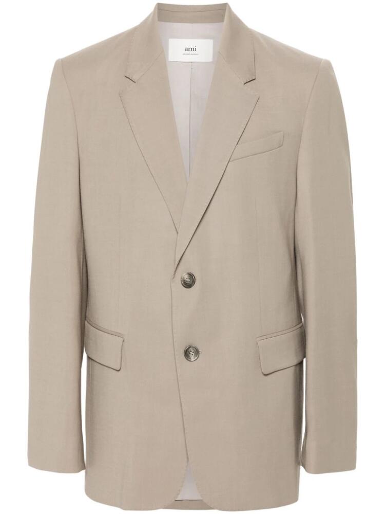 AMI Paris double-breasted blazer - Neutrals Cover