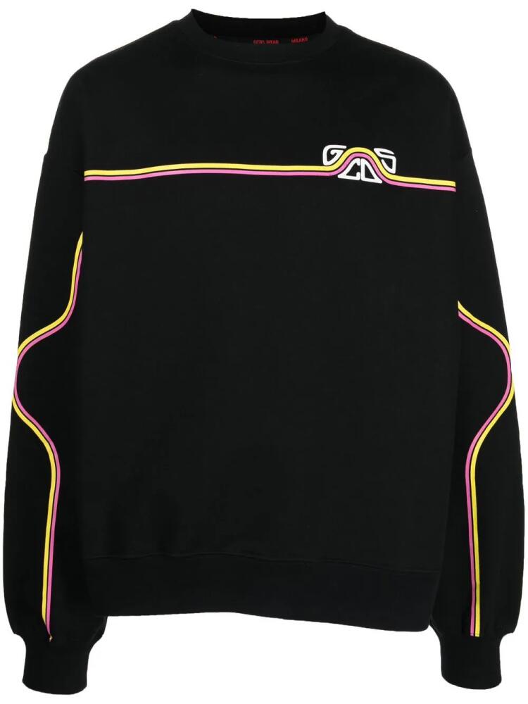 GCDS waved logo sweatshirt - Black Cover