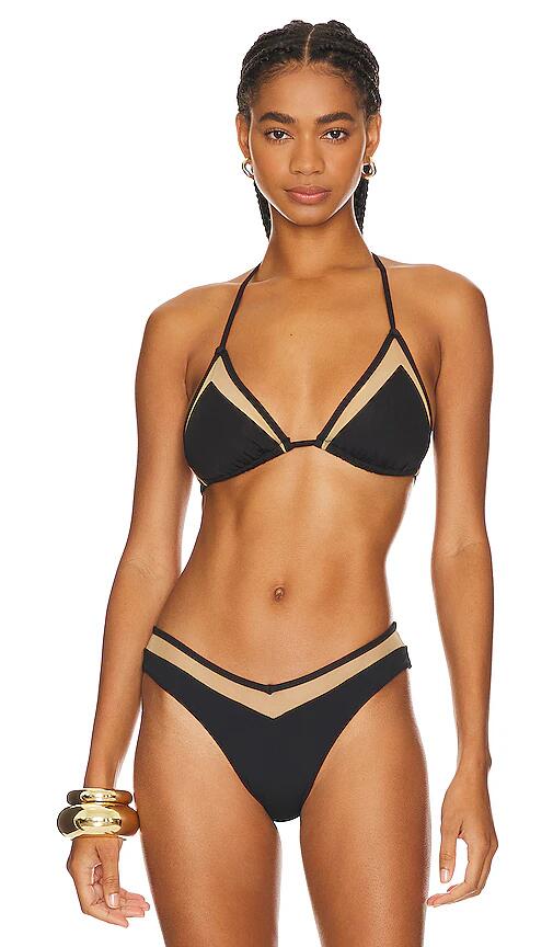 Solid & Striped The Iris Bikini Top in Black Cover