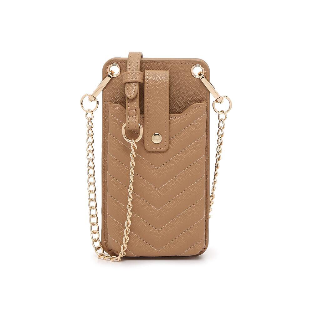 Kelly & Katie Claire Flap Phone Quiltled Crossbody Bag | Women's | Tan Cover