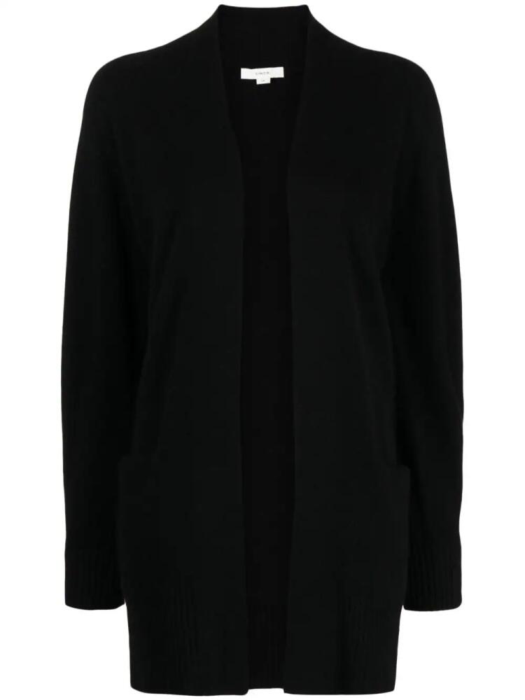 Vince open-front cashmere cardi-coat - Black Cover