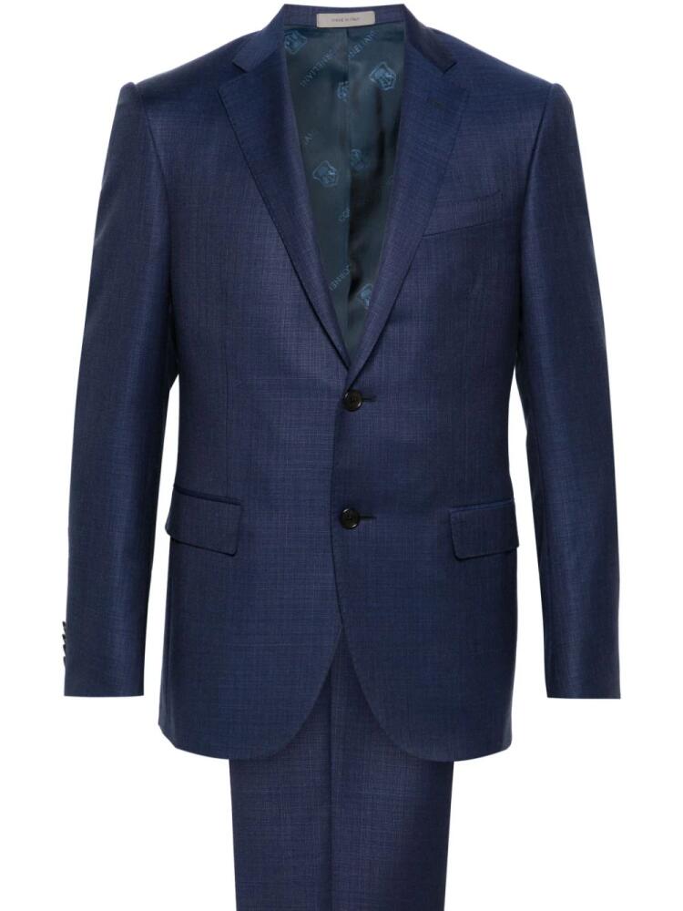 Corneliani single-breasted virgin-wool suit - Blue Cover