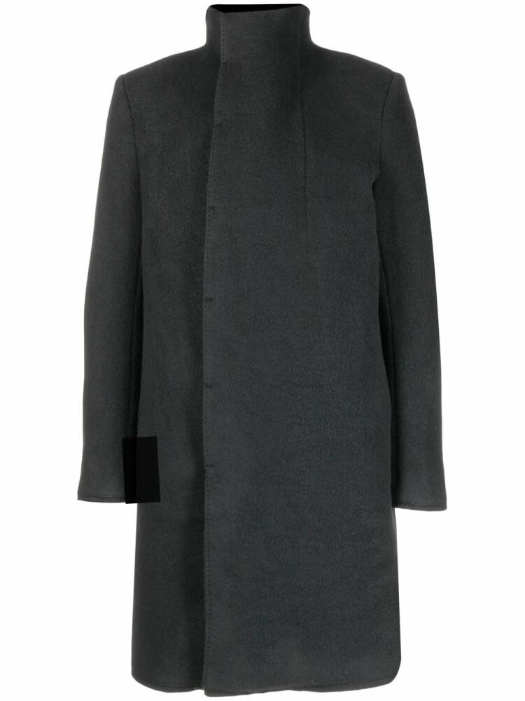 Boris Bidjan Saberi high-neck wool coat - Black Cover