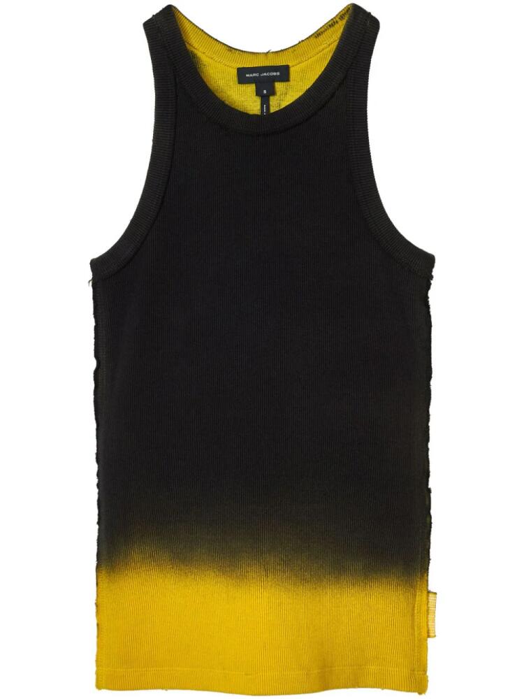 Marc Jacobs Grunge spray-effect tank top - Black Cover