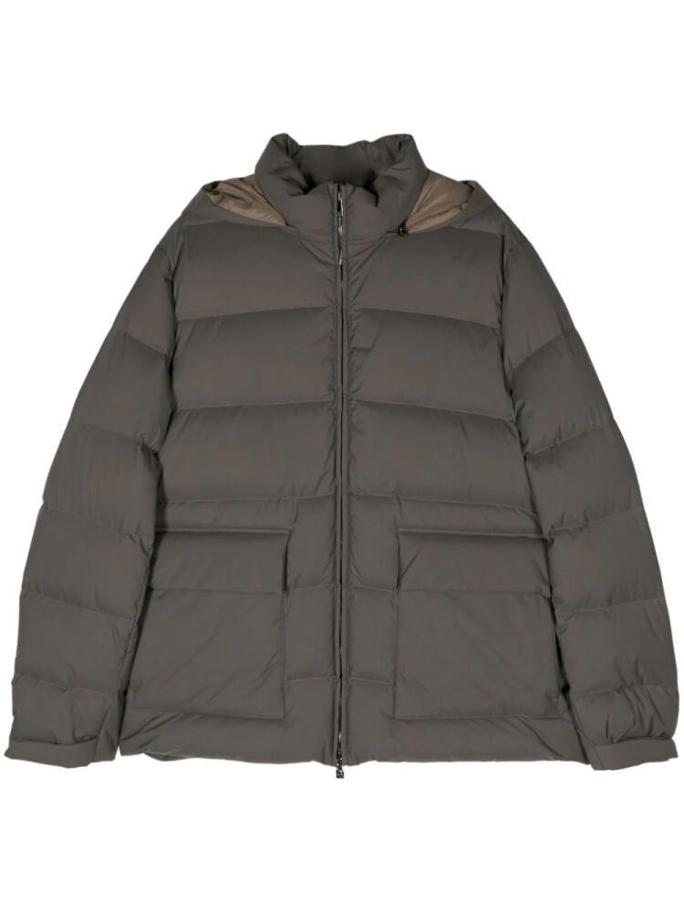 Corneliani hooded quilted puffer jacket - Green Cover