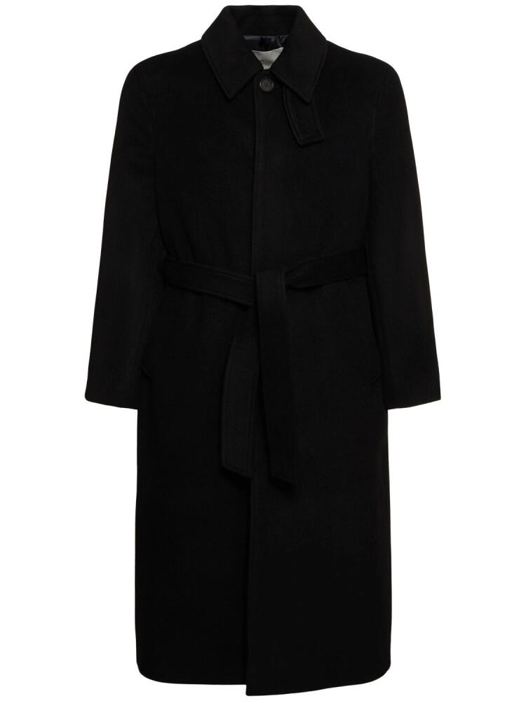 DUNST Unisex Belted Wool Mac Coat Cover