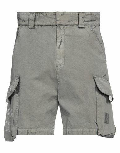 A-cold-wall* Man Shorts & Bermuda Shorts Grey Cotton, Nylon Cover