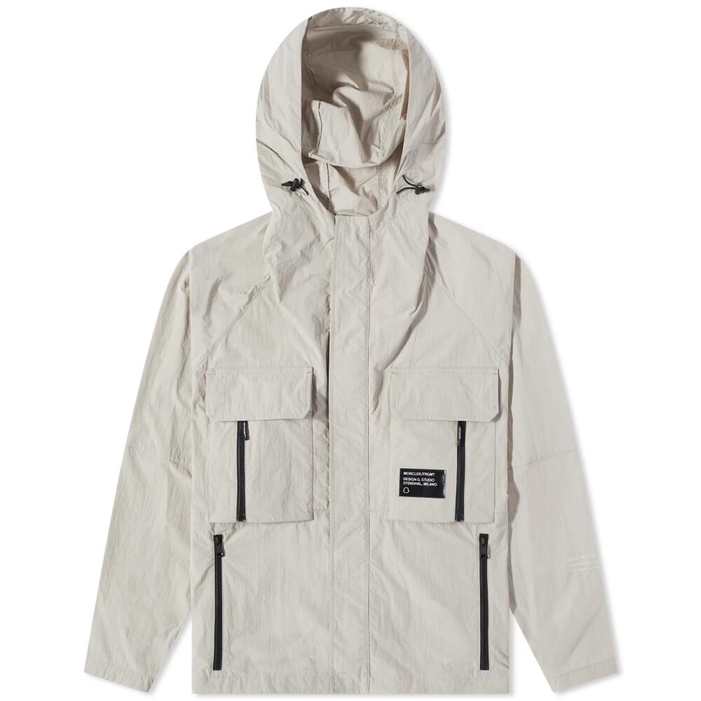 Moncler Men's Genius x Fragment Dotter Short Parka Jacket in Beige Cover