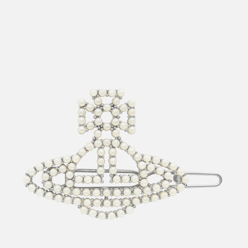 Vivienne Westwood Annalisa Silver-Tone Faux Pearl Hair Clip Cover