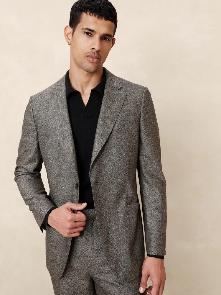 Banana Republic Signature Italian Herringbone Suit Jacket Cover