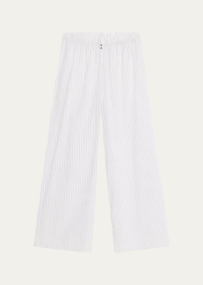 Andine Cavani Striped Cotton Lounge Pants Cover