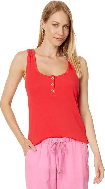 Lilly Pulitzer Sera Knit Top (Mizner Red) Women's Clothing Cover