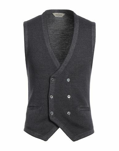 Gran Sasso Man Cardigan Slate blue Virgin Wool Cover