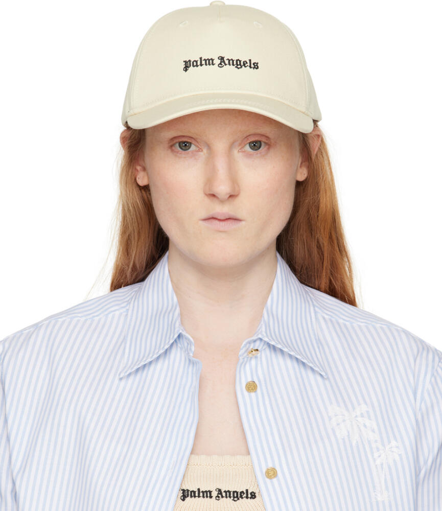 Palm Angels Off-White Logo Cap Cover