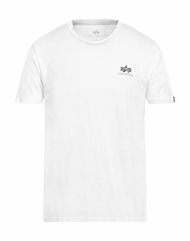 Alpha Industries Man T-shirt White Cotton Cover