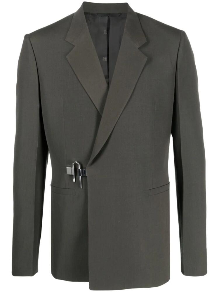 Givenchy U-Lock buckle wool blazer - Green Cover