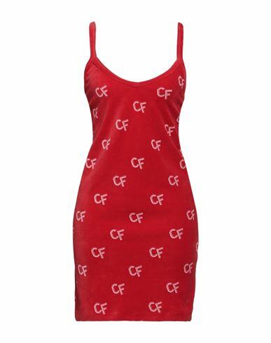 Chiara Ferragni Woman Mini dress Red Cotton, Polyester Cover