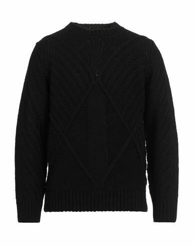 Gaudì Man Sweater Black Acrylic, Virgin Wool Cover