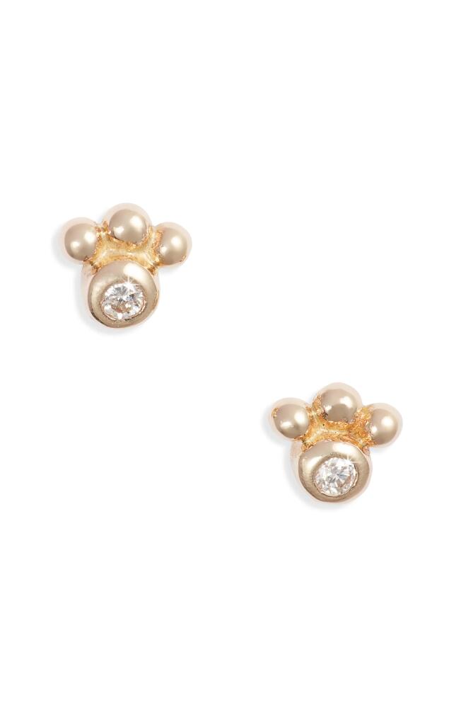 Anzie x Mel Soldera Phanie Diamond Stud Earrings in Clear Cover