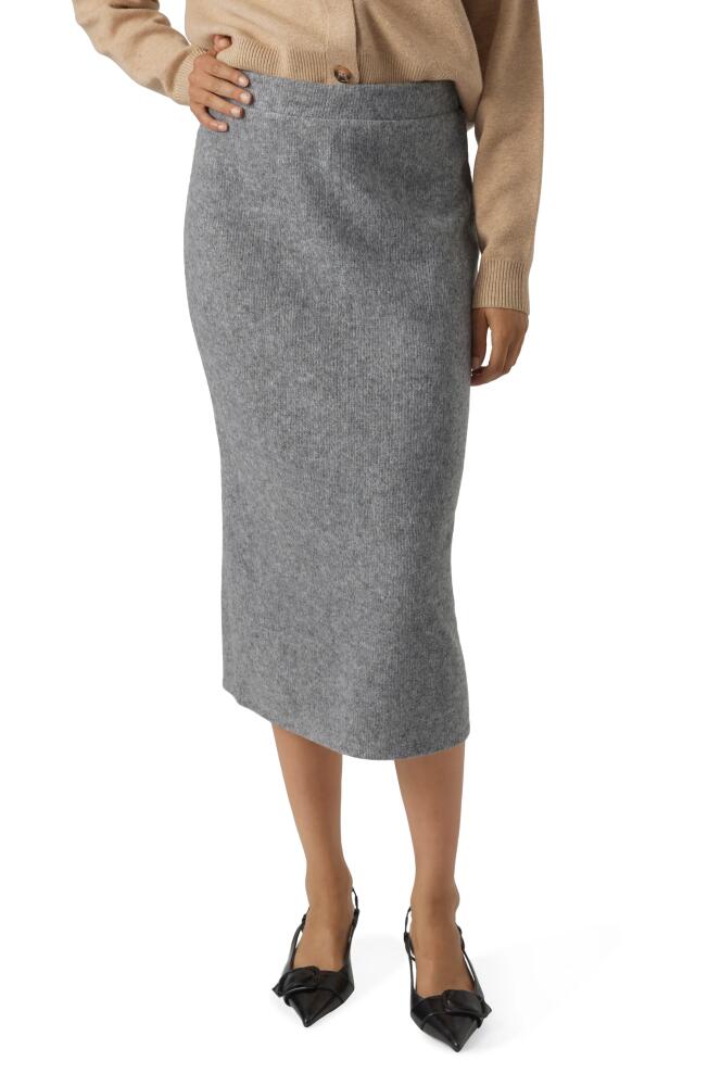 VERO MODA Blis Sweater Skirt in Light Grey Melange Cover