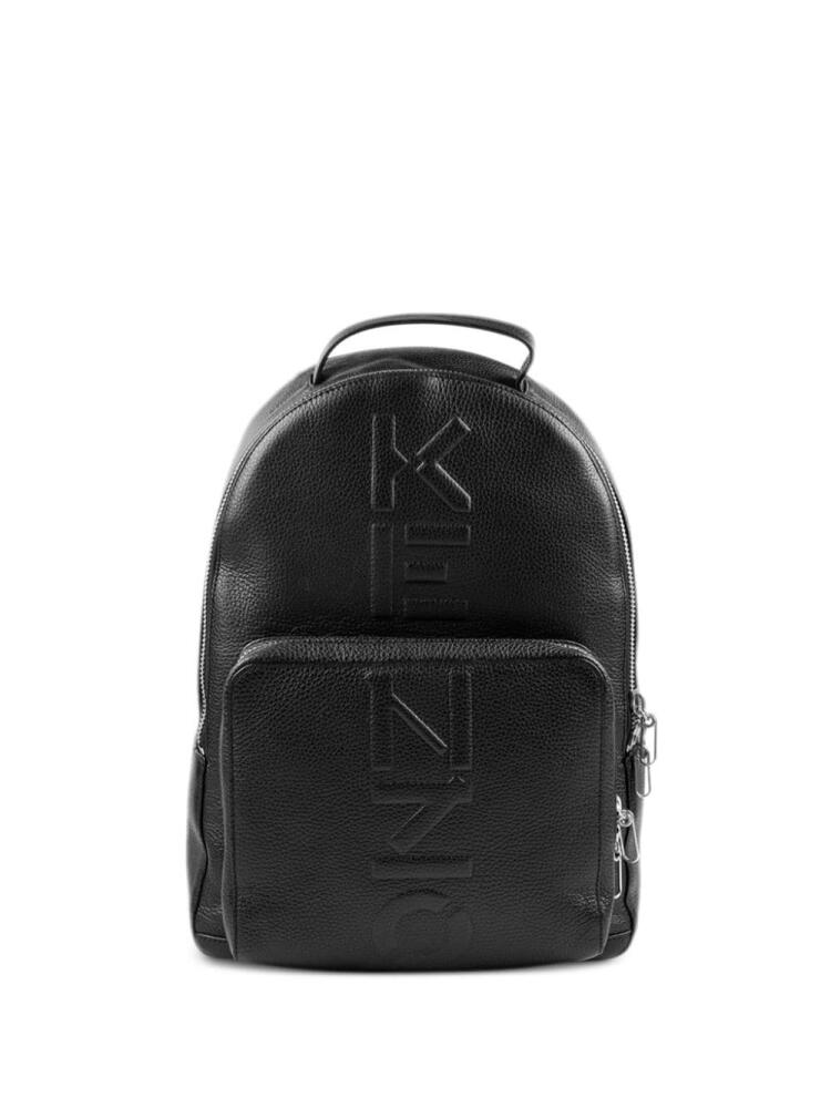 Kenzo logo-embossed backpack - Black Cover