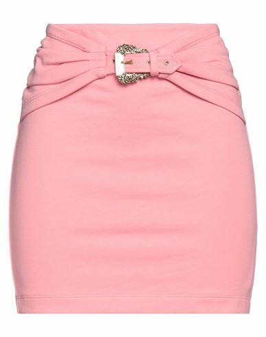 Versace Jeans Couture Woman Mini skirt Pink Cotton, Elastane Cover