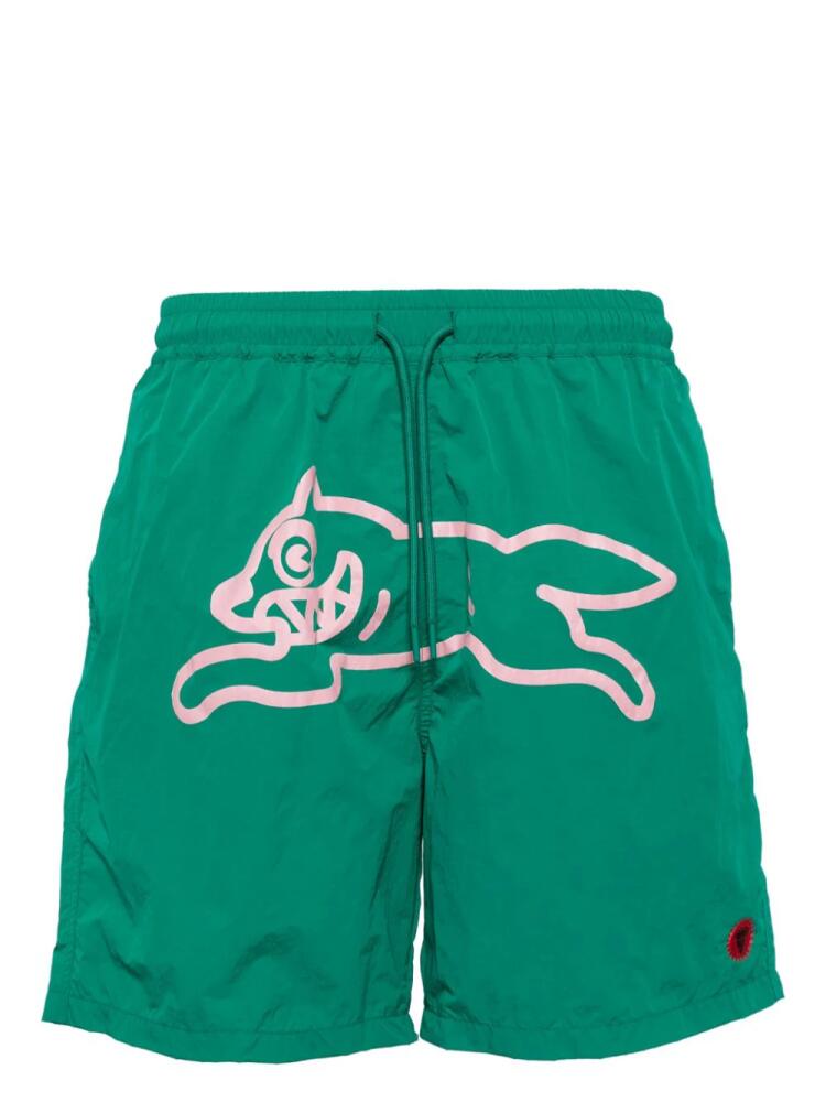 ICECREAM Running Dog swim shorts - Green Cover