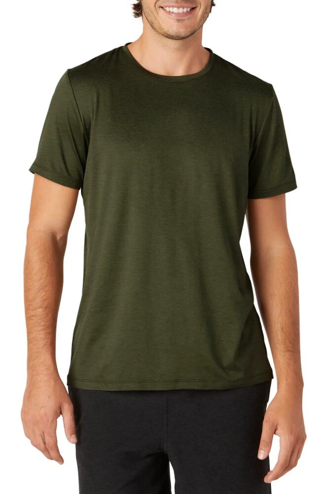 Beyond Yoga Featherweight Always Beyond Performance T-Shirt in Midnight Green Heather Cover