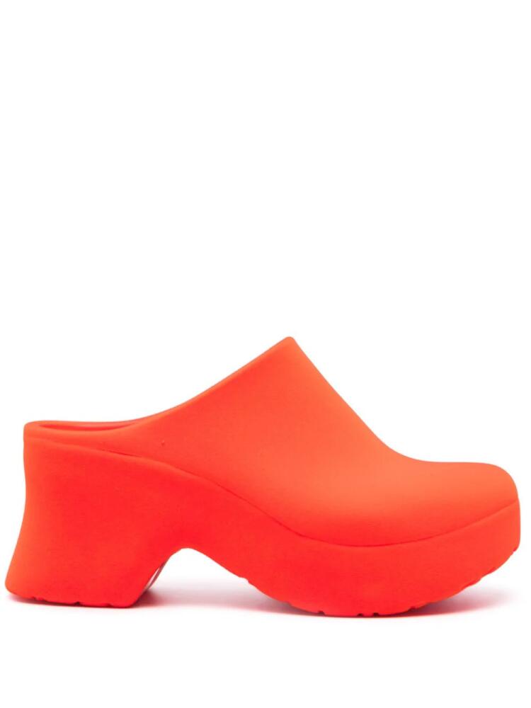 LOEWE Terra 70mm platform foam clogs - Orange Cover