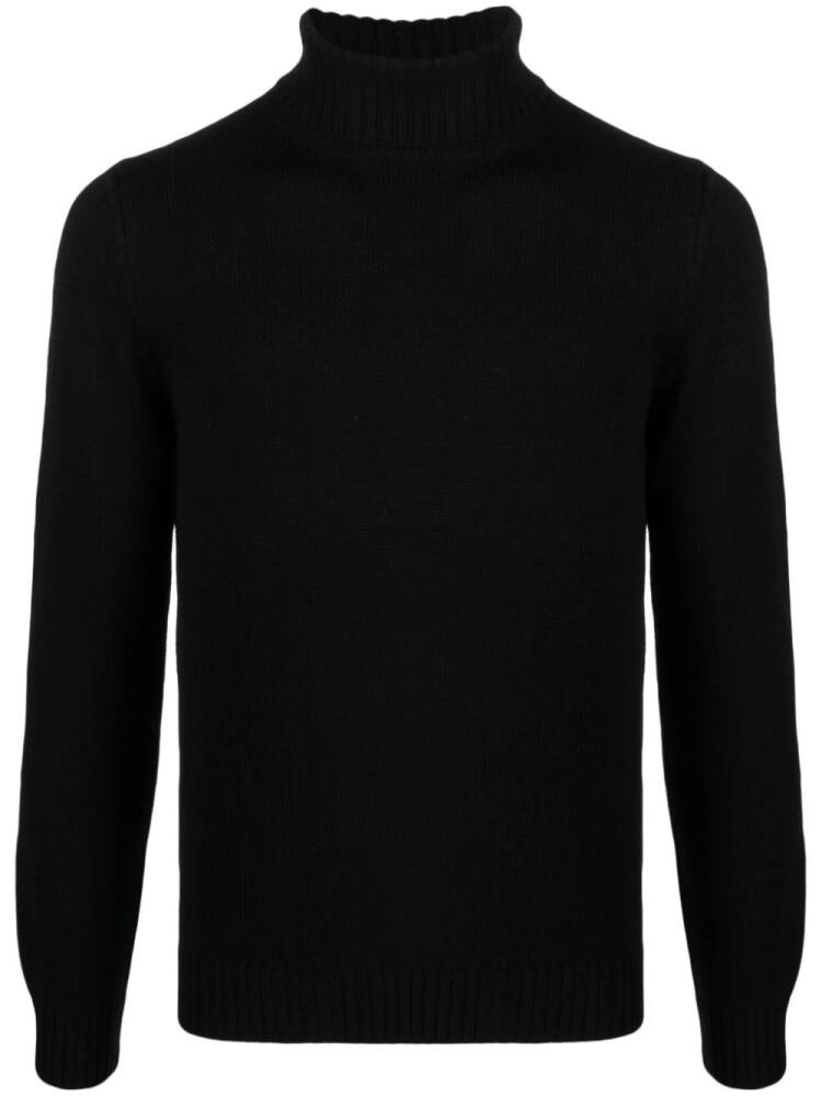 ERALDO roll-neck merino jumper - Black Cover