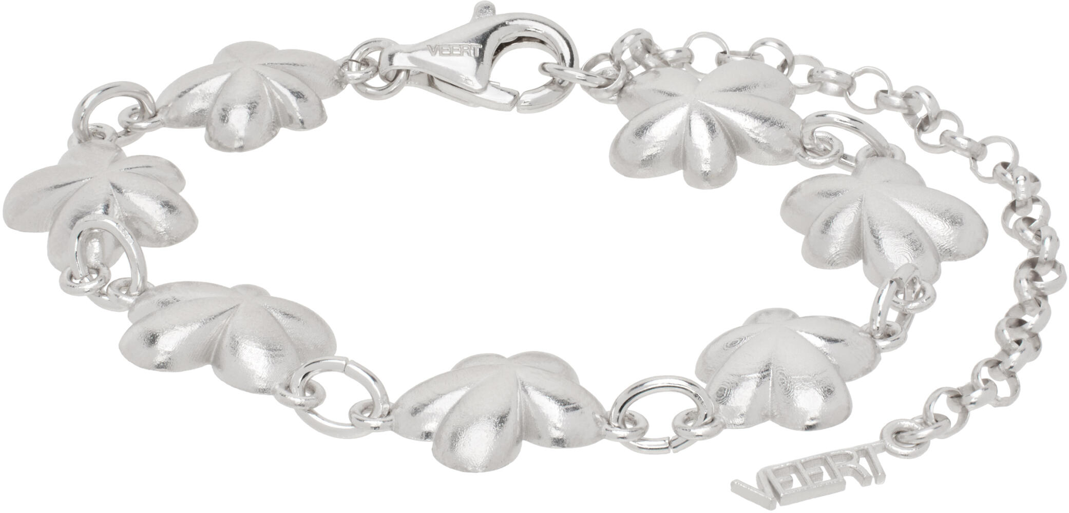 VEERT White Gold 'The Plain Flower' Bracelet Cover