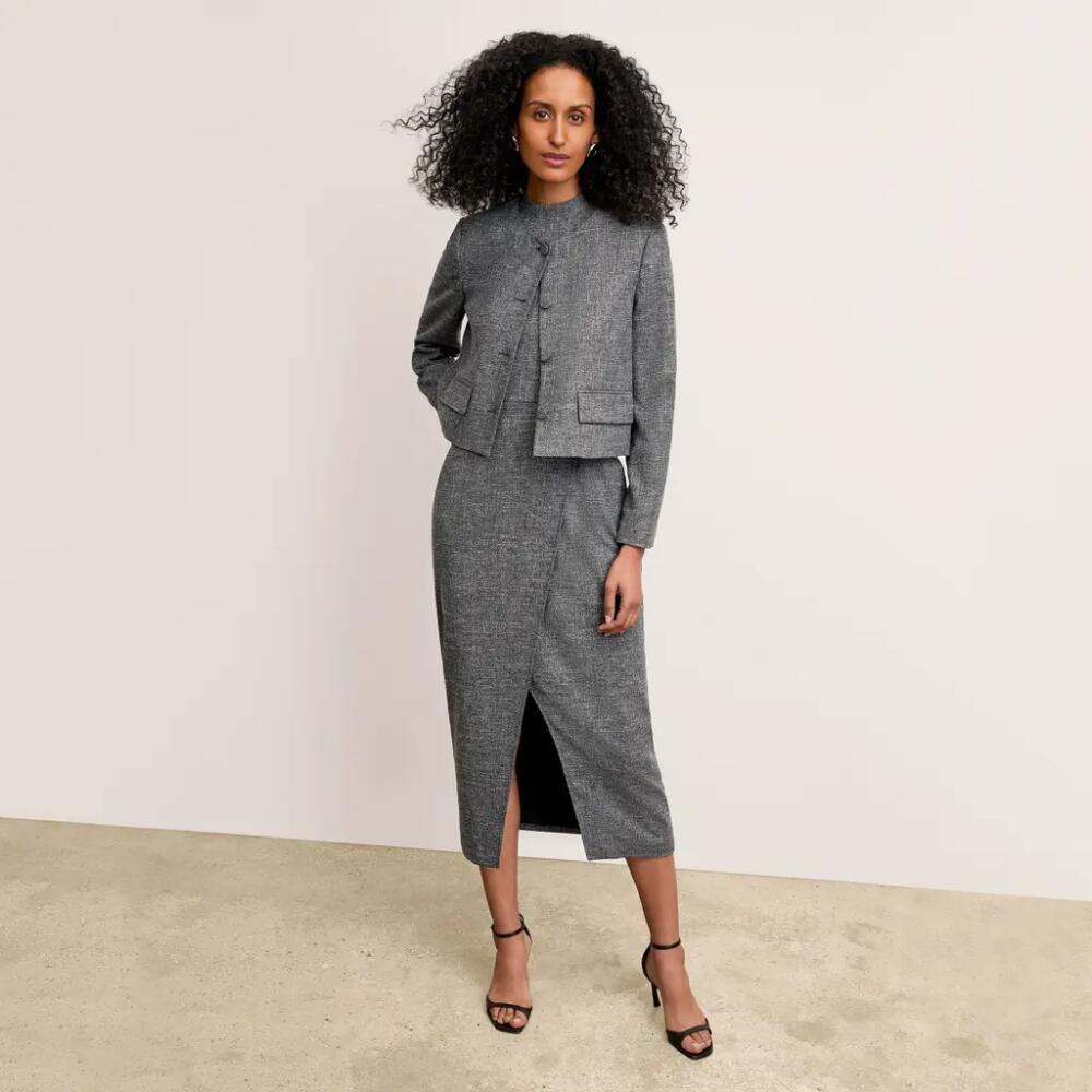 M.M.LaFleur Aniya Jacket - Crosshatch Suiting in Black/white Cover