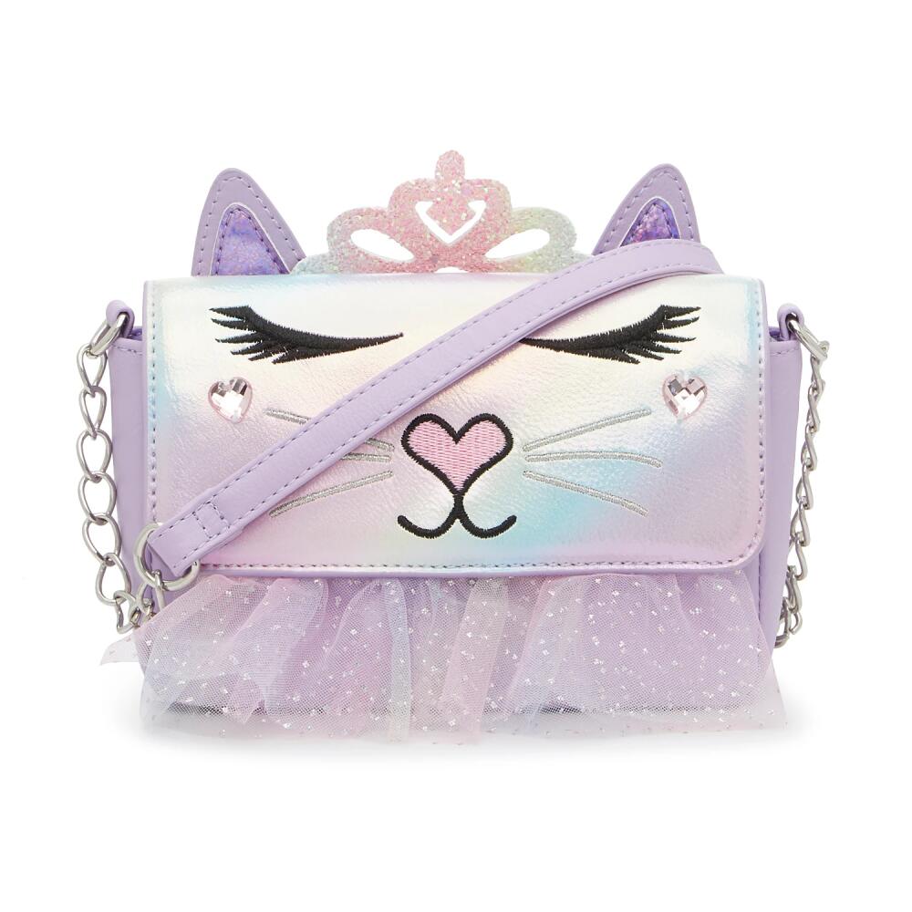 OMG Accessories Bella Cat Tiara Crossbody | Girl's | Lavender/Multicolor Cover