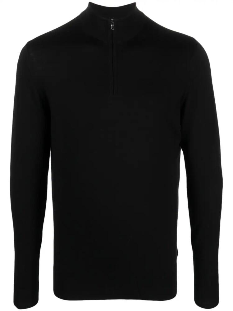 Sunspel half-zip merino jumper - Black Cover