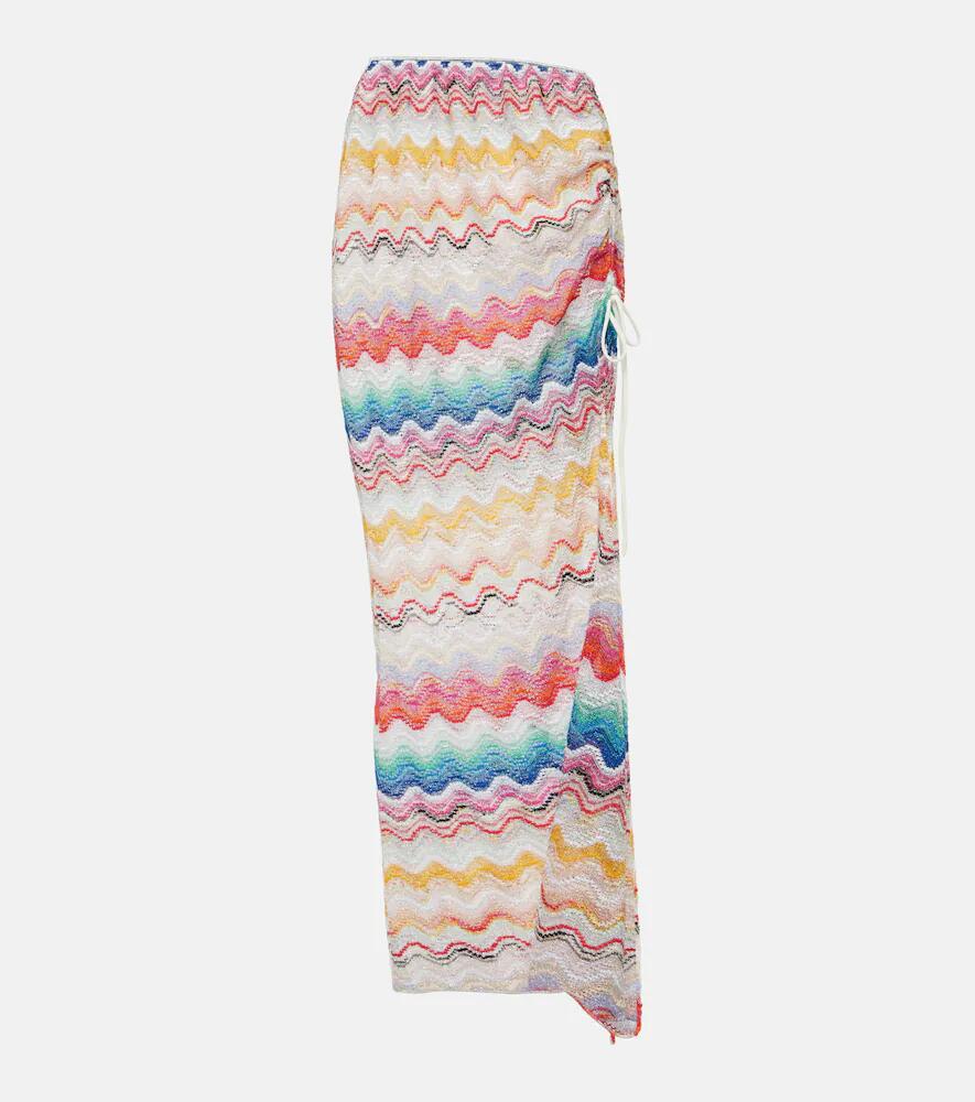 Missoni Mare Zig Zag ruched beach cover-up Cover