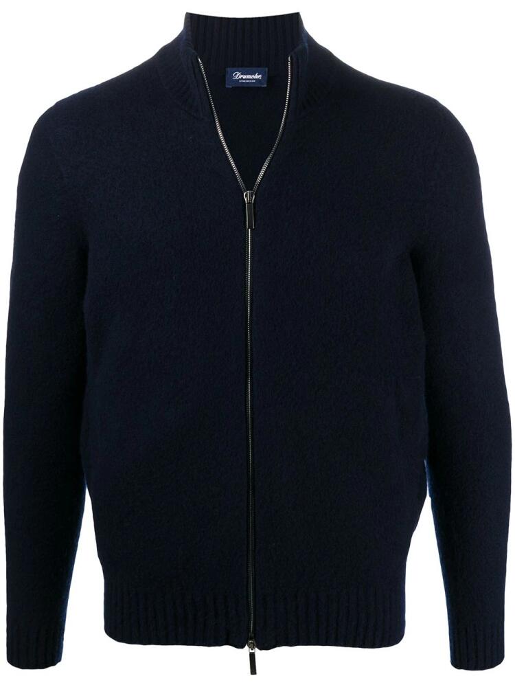 Drumohr zip-up wool cardigan - Blue Cover