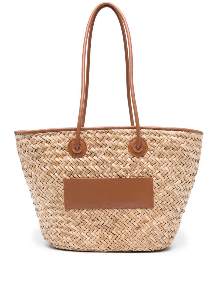 Claudie Pierlot basket-weave beach bag - Neutrals Cover