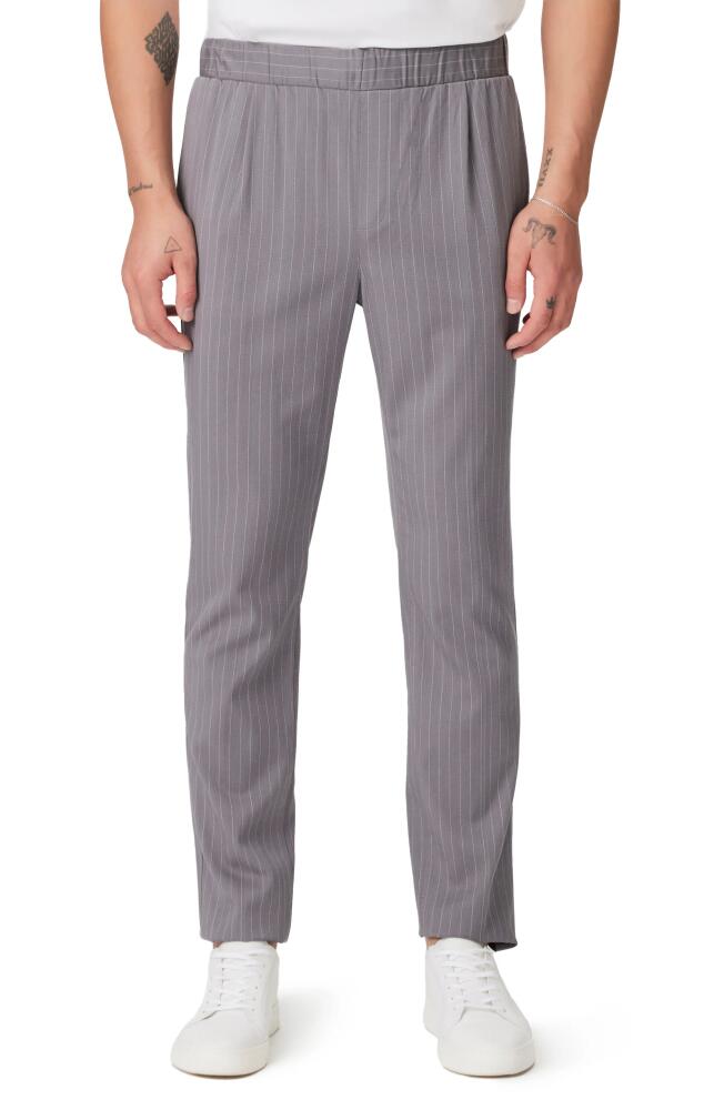 PAIGE Snider Pinstripe Pull-On Pants in Evening Birch Cover