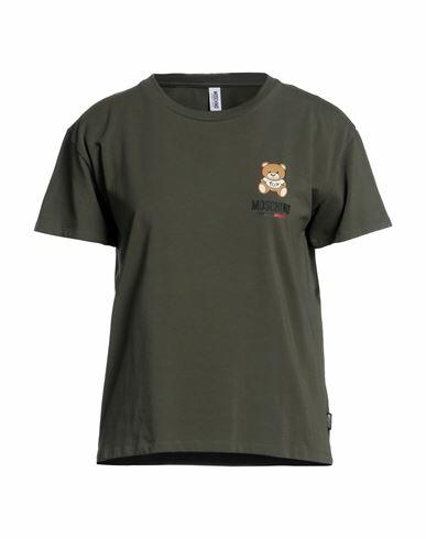 Moschino Woman Undershirt Military green Cotton, Elastane Cover