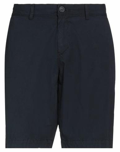 Napapijri Man Shorts & Bermuda Shorts Midnight blue Cotton Cover