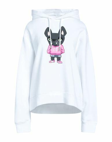 Dsquared2 Woman Sweatshirt White Cotton Cover