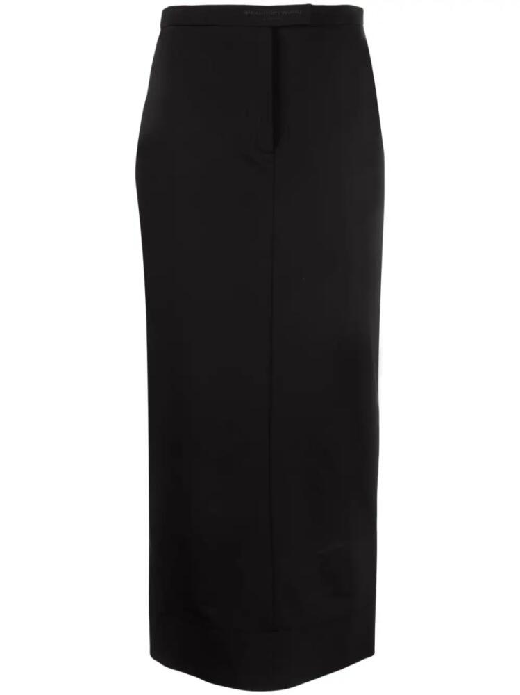 Alexander Wang logo-embroidered pencil skirt - Black Cover